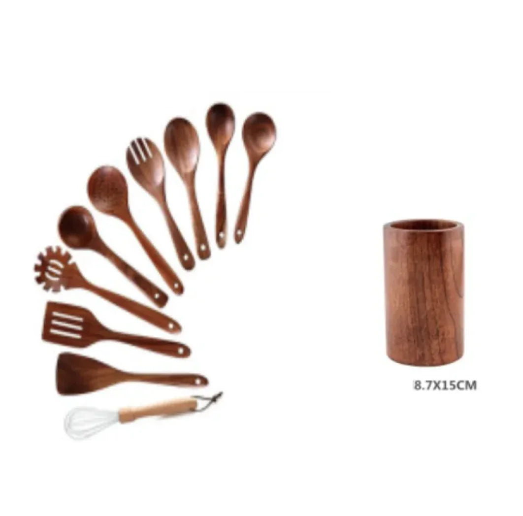 Acacia Chef's Wooden Utensil Set