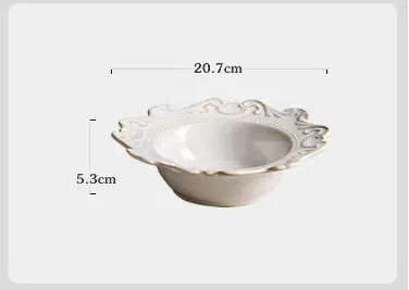 Elegant Baroque-Style Dinnerware Set