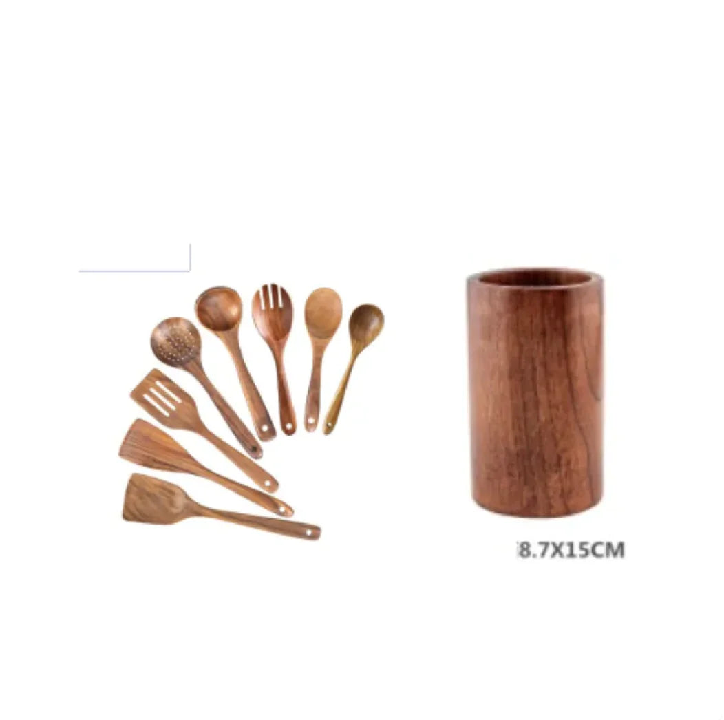 Acacia Chef's Wooden Utensil Set