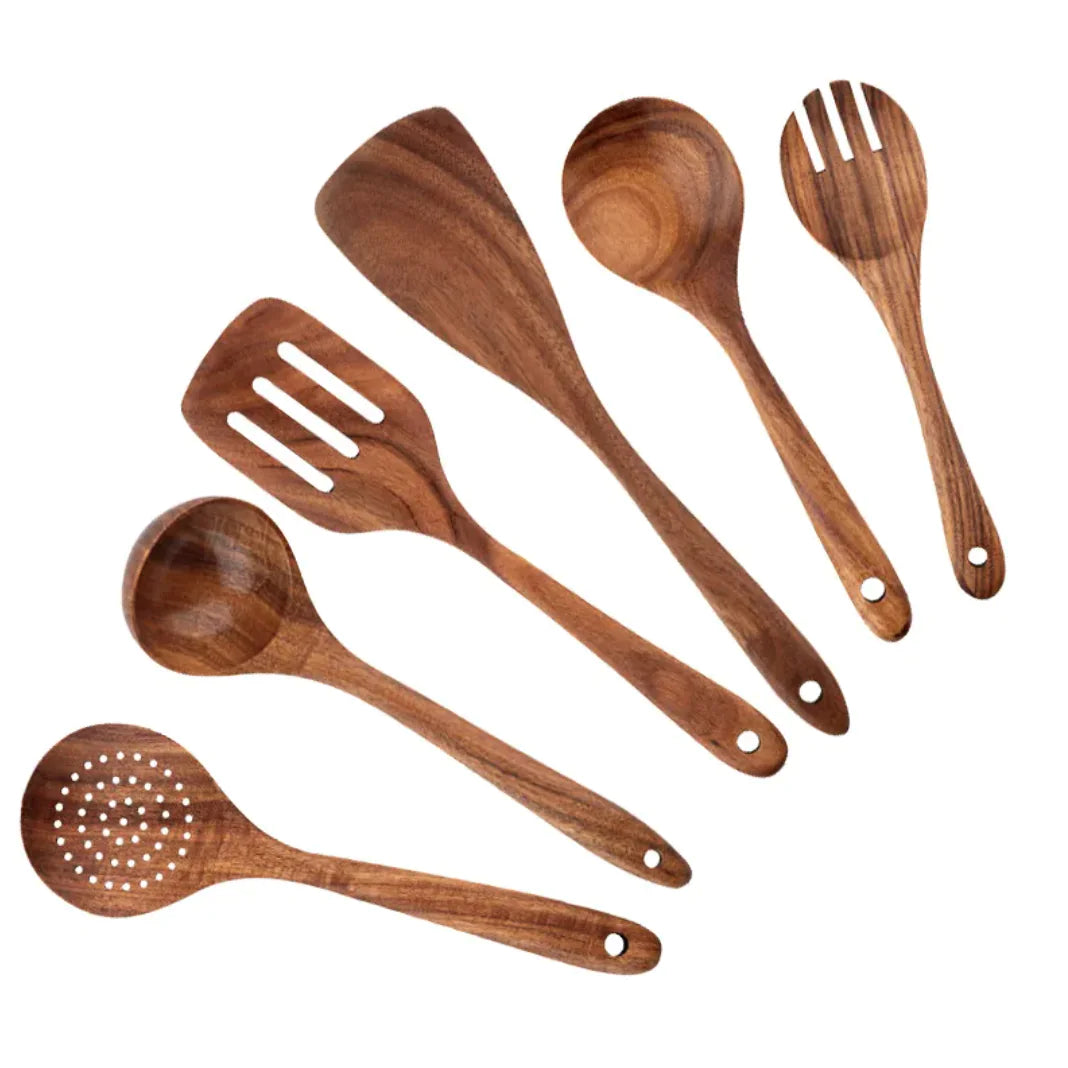 Acacia Chef's Wooden Utensil Set