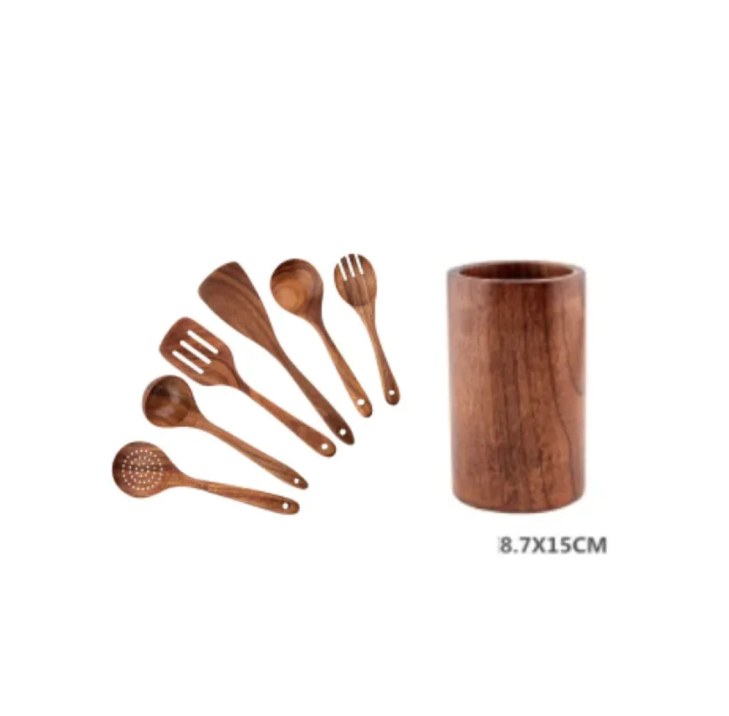 Acacia Chef's Wooden Utensil Set