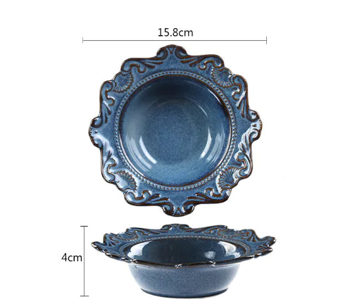 Elegant Baroque-Style Dinnerware Set