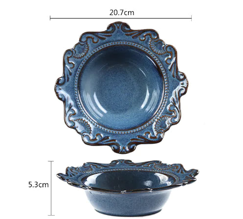 Elegant Baroque-Style Dinnerware Set