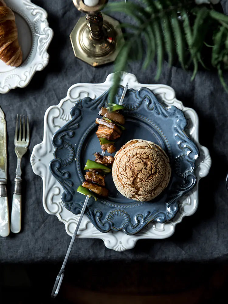 Elegant Baroque-Style Dinnerware Set