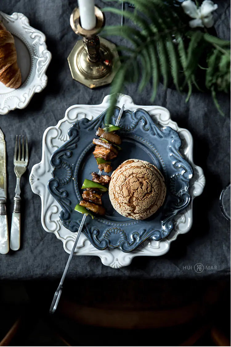 Elegant Baroque-Style Dinnerware Set