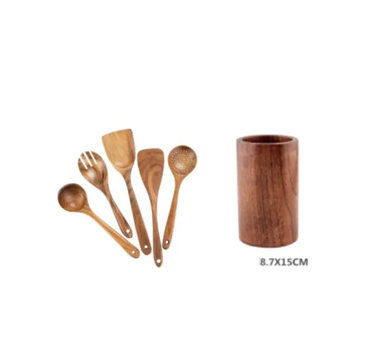 Acacia Chef's Wooden Utensil Set