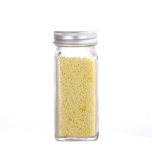 Clear Square Seasoning Jars Set